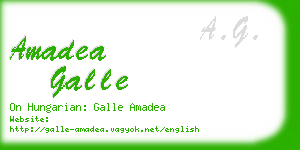 amadea galle business card